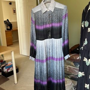 Vintage maxi dress. Original gold buttons.